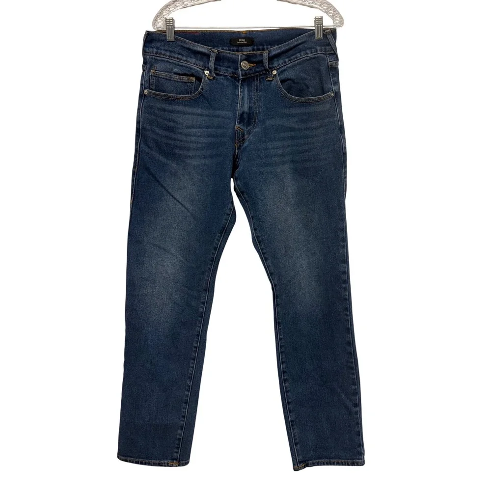 True Religion Geno Relaxed Slim Mens Dark Wash Denim Jeans Size 31